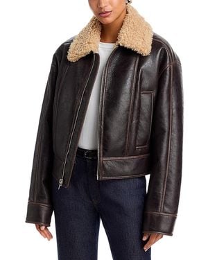 A.L.C. A. L.C. Stevie Faux Leather Jacket - Black