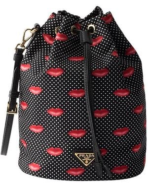 Prada Printed Re-Nylon Pouch - Black
