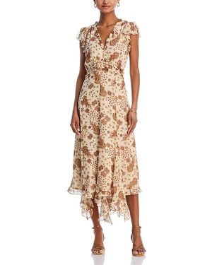 PAIGE Eleonora Silk Dress - Metallic