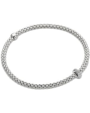 Fope 18K Prima Diamond Rondelle Flex'It Bracelet - Metallic
