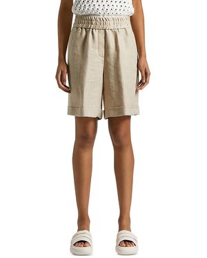 Peserico Loose Fit Shorts - Natural