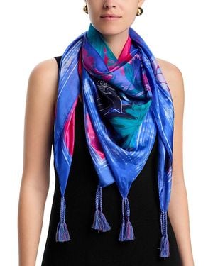 Johnny Was Silk Scarf - Blue
