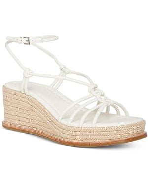 PAIGE Julian Espadrille Wedge Sandals - White