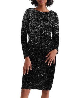 Hobbs Sawyer Sequin Dress - Black