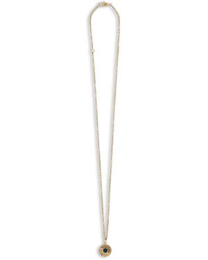 Saint Laurent Medallion Necklace - White