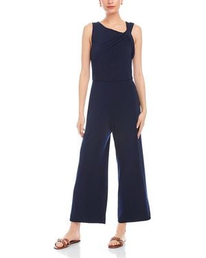 Fifteen Twenty Becca Cropped Jumpsuit - Blue