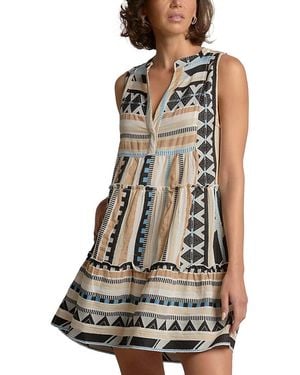 Elan A Line Sleeveless Dress - White