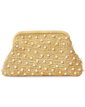 BTB Los Angeles Briar Faux Pearl Clutch - Metallic