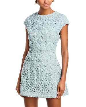 Line & Dot Aris Mini Dress - Blue