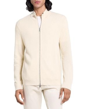 Theory Walton Full Zip Sweater - White