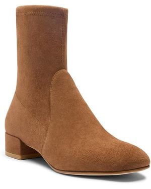 Stuart Weitzman Bacari Suede Ankle Boots - Brown