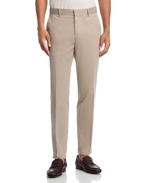 BOSS Genius Stretch Cotton Slim Fit Chino Pants - Natural