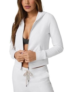 Vuori Halo Mini Full Zip Hoodie - White