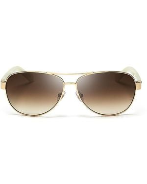 Kate Spade Dalia Aviator Sunglasses, 58Mm - Metallic