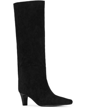 Jeffrey Campbell Trixxie Slouched Knee High Boots - Black