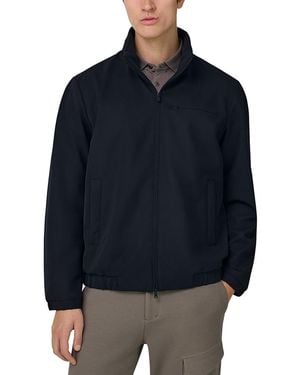 BOGGI Technical Fabric Bomber Jacket - Blue