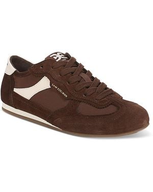 Sam Edelman Camillia Suede Low Top Sneakers - Brown