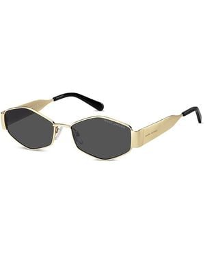 Marc Jacobs Geometrical Sunglasses, 55Mm - Metallic