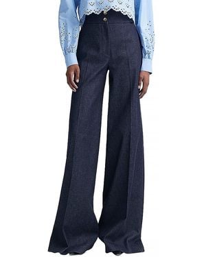 Altuzarra Rudy Wide Leg Pants - Blue