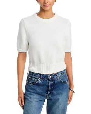 Toccin Elsie Short Sleeve Sweater - White