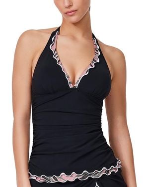 Gottex Palmita Halter Tankini Top - Black