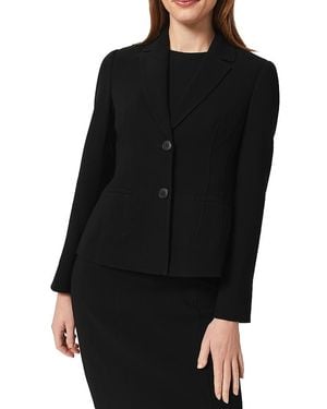 Hobbs Mel Button Front Blazer - Black