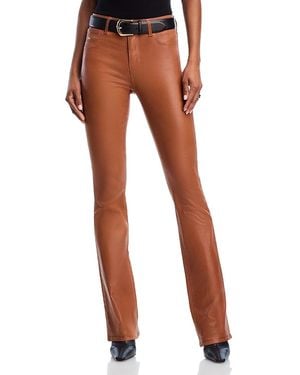L'Agence Selma High Rise Sleek Baby Bootcut Jeans - Orange