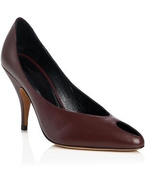 Jude Lyb Peep Toe Pumps - Brown