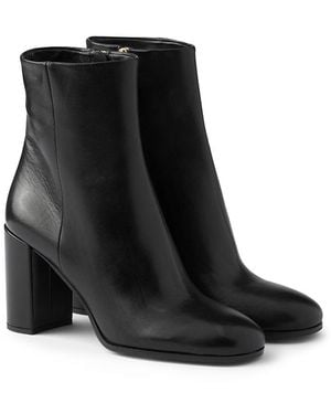 Prada Leather Booties - Black