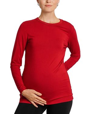 Nom Maternity Liv Long Sleeve Tee - Red