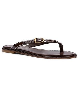 Stuart Weitzman Park Thong Sandals - White