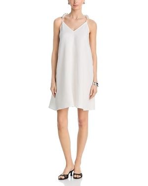 L'Agence Amora Pearl Strap Dress - White