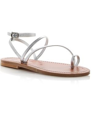 K. Jacques K. Jacques Ombeline Flat Sandals - Metallic
