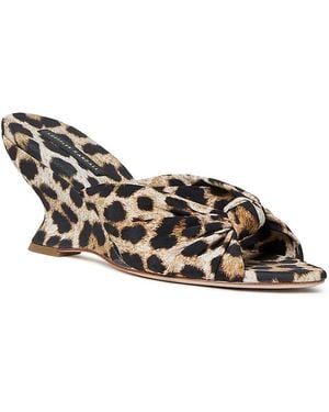 Loeffler Randall Wedge Slide Sandals - Black
