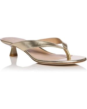 Stuart Weitzman Rio Sleek Sandals - Metallic