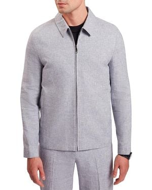 Ted Baker Ashleyj Linen Blend Harrington Jacket - Gray