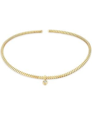 Marina B 18K Lina Diamond Drop Collar Necklace, 0.13 Tcw - White