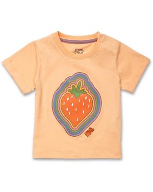 Mon Coeur Recycled Cotton Strawberry T-Shirt - Orange
