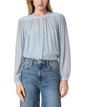 PAIGE Suri Long Sleeve Blouse - Blue