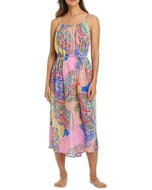 Bleu Rod Beattie Belted Dress Swim Cover-Up - Red