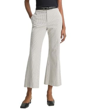 Vince Gardeners Check Flare Pants - Gray