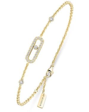 Messika Diamond Move Uno Pave Bracelet - Metallic