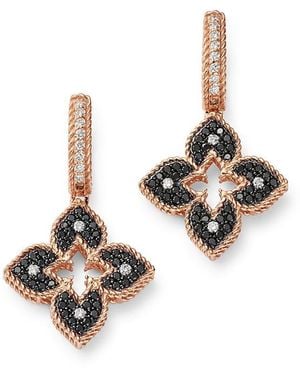 Roberto Coin 18K Rose Venetian Princess & Diamond Drop Earrings - Multicolor