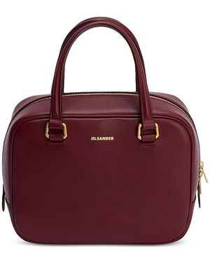 Jil Sander Vision Small Leather Handbag - Purple