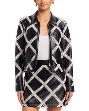 Cinq À Sept Audree Zip Front Jacket - Black