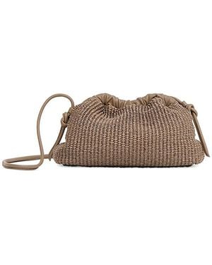 Mansur Gavriel Mini Cloud Clutch - Brown