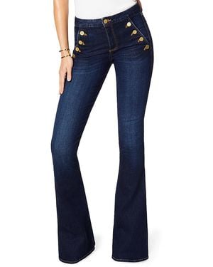 Ramy Brook Helena High Rise Flare Jeans - Blue