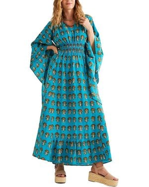 Calypso St. Barth Luna Kaftan - Blue
