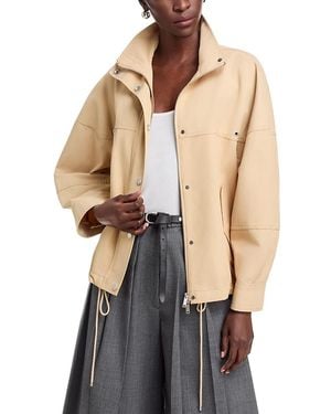 3.1 Phillip Lim Cropped Utility Balloon Jacket - Natural