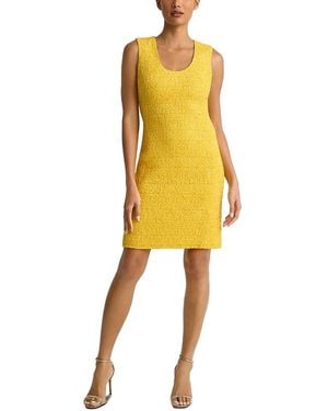 St. John Frosted Sunshine Mini Dress - Yellow